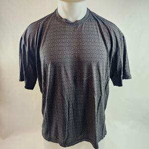 The Sopranos Shirt Mens Medium Blue Striped Crew Neck Y2K Vintage 90s TV HBO